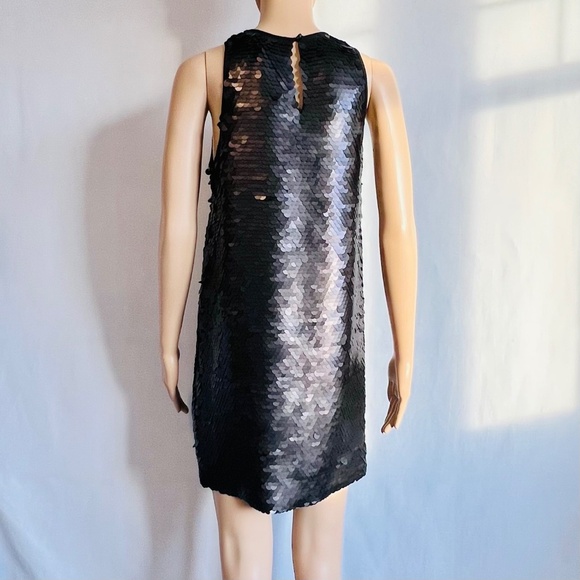 NWT Rebecca Minkoff Becky Sequin Mini Dress Black Size S - Picture 3 of 13